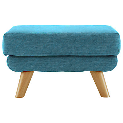 G Plan Vintage The Fifty Five Footstool Fleck Blue